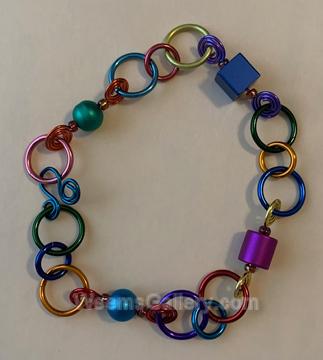 Anodized Aluminum Bracelet by Carolyn Henderson